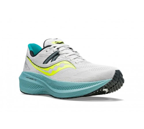8r Saucony S20759-15 Triumph 20 running shoe - offwhite/ciel/yellow/grey 